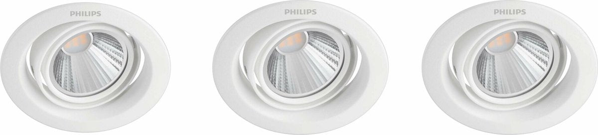 Philips led philips pomeron inbouwspot - 3-lichts - 7w
