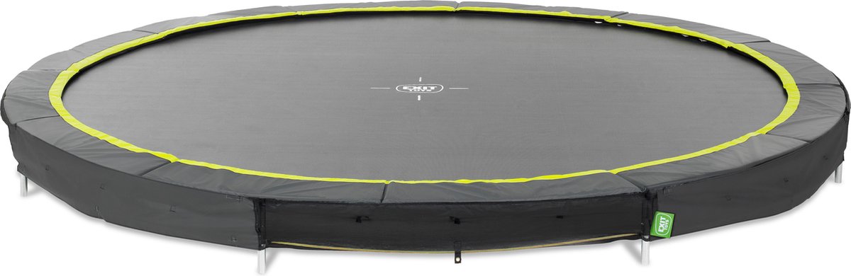 Exit toys exit silhouette sporttrampoline ø366cm - inground - ingraaftrampoline - rond - voor kinderen - zwart