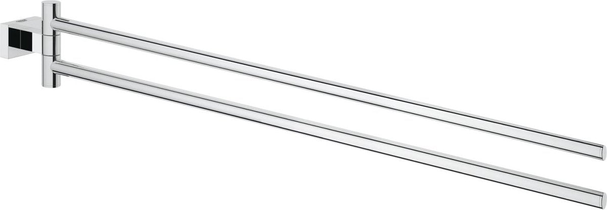 Grohe essentials cube handdoekhouder - met twee draaibare armen