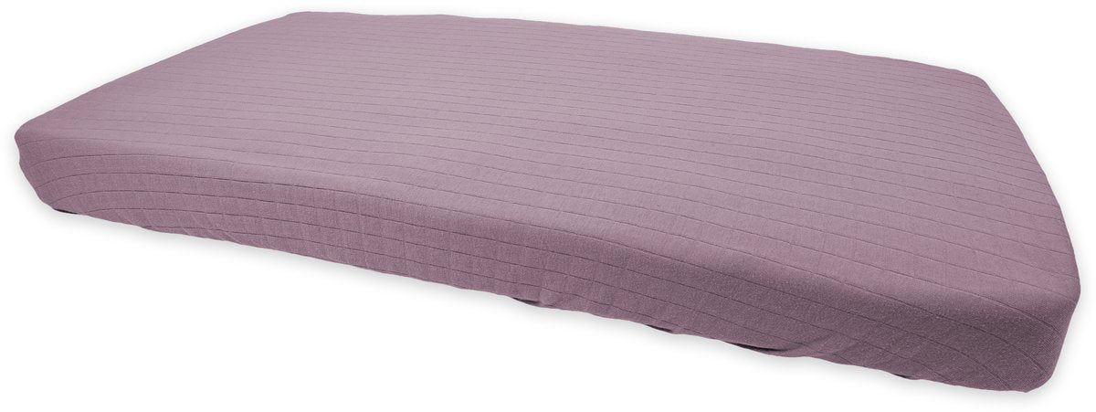 Lodger slumber - hoeslaken ledikant - paars - 60x120cm - biologisch katoen