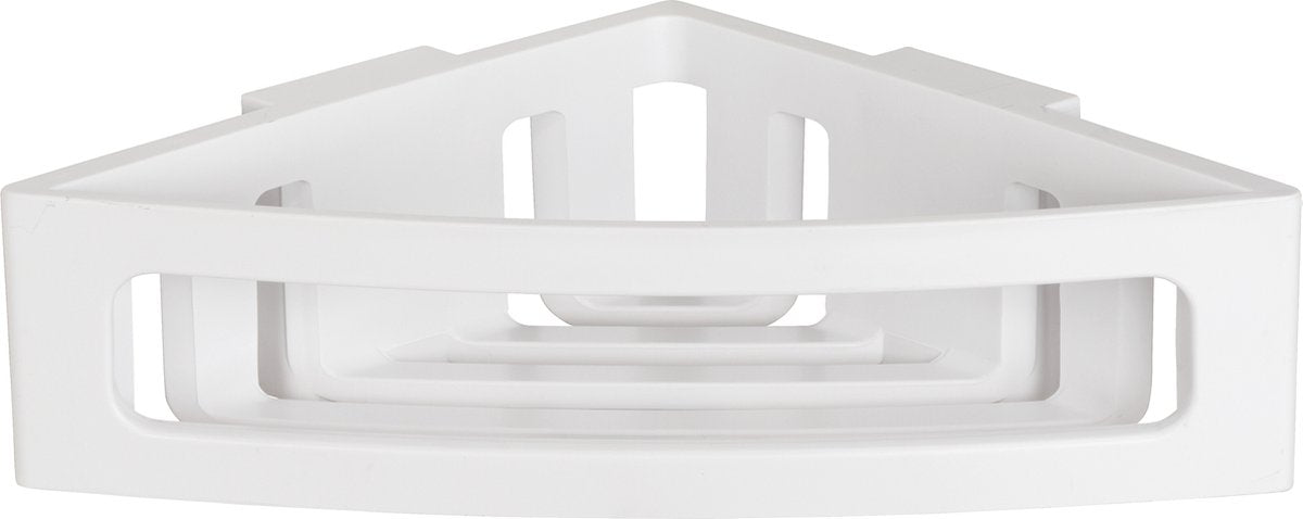 Wenko turbo-loc bralia hoekrek wit mat 35x9cm - doucherek - douchemand - bevestigen zonder boren - zelfklevend