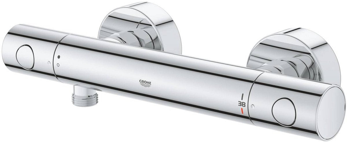 Grohe precision get thermostatische douchekraan - 15 cm - waterbesparend - inclusief koppelingen - chroom