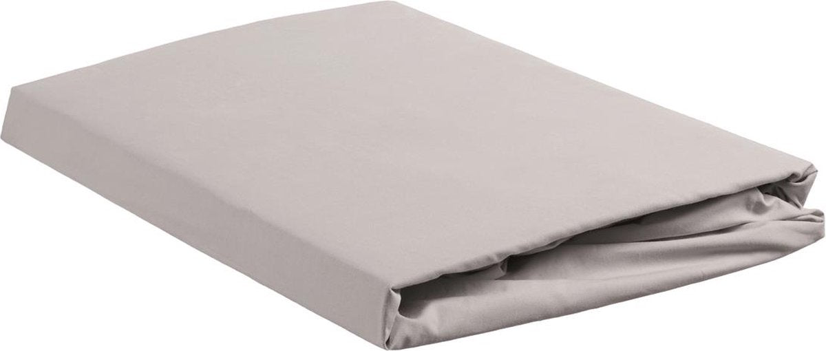 Beddinghouse - percale katoen - topper hoeslaken - 180x210 cm - licht grijs