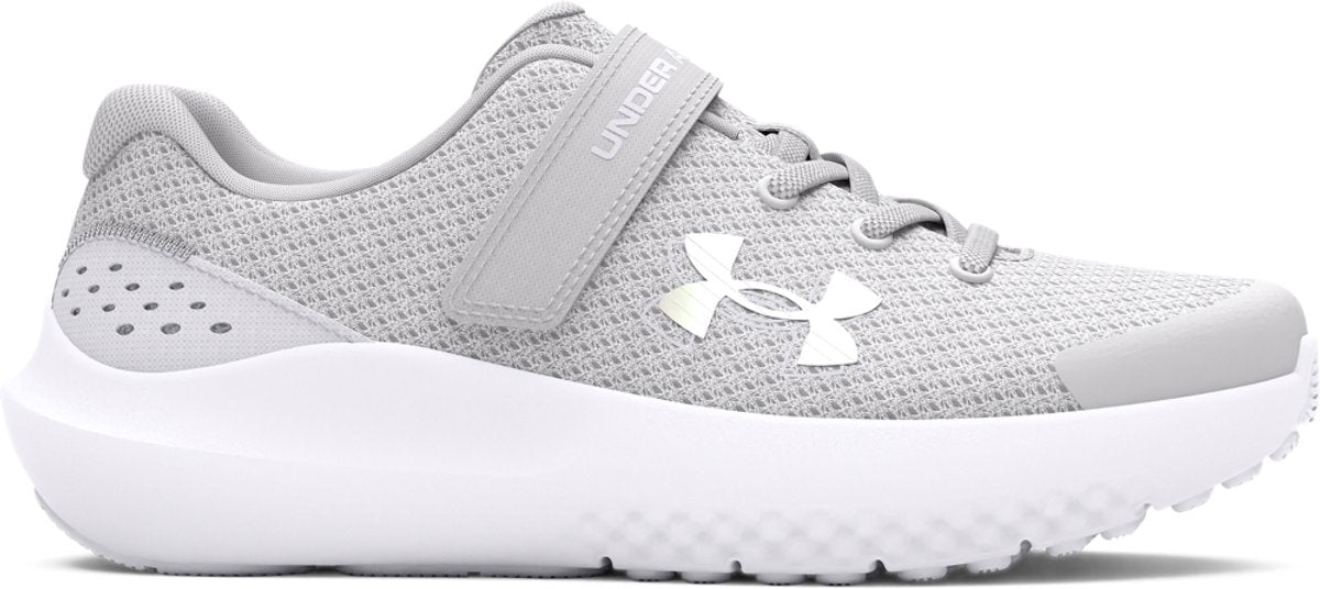 Under armour ua gps surge 4 ac-gry meisjes sportschoenen - halo grijs - wit - iridescent