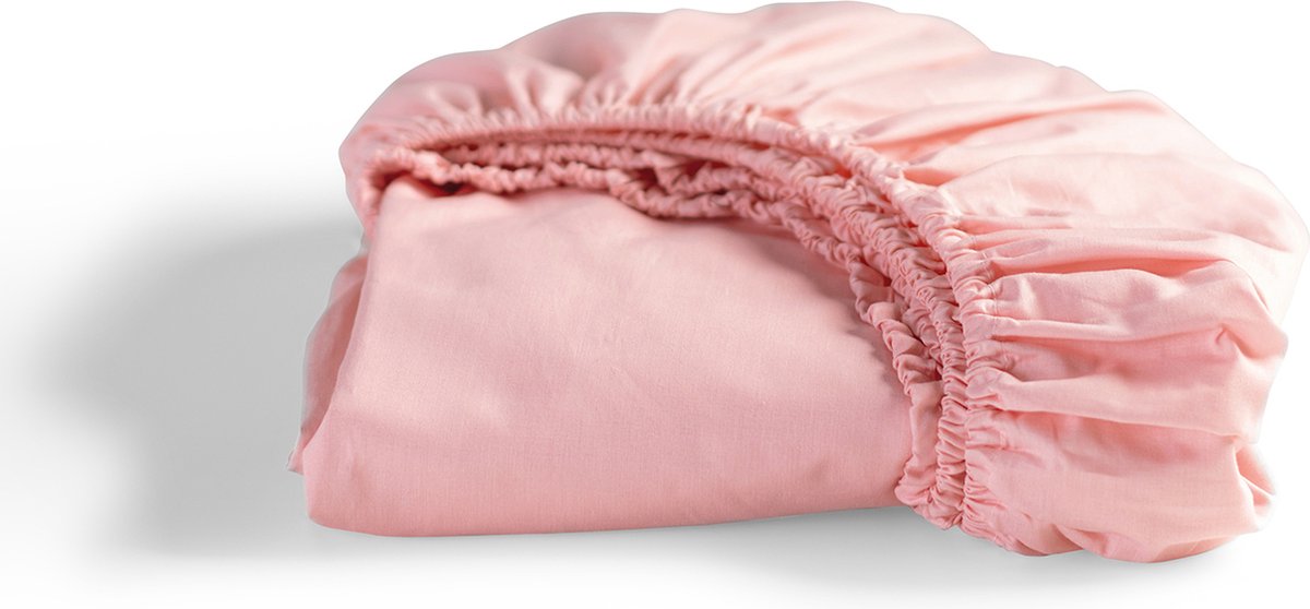 Cinderella - weekend - hoeslaken - 100% katoen - tot 25 cm matrashoogte - 100x200 cm - roze