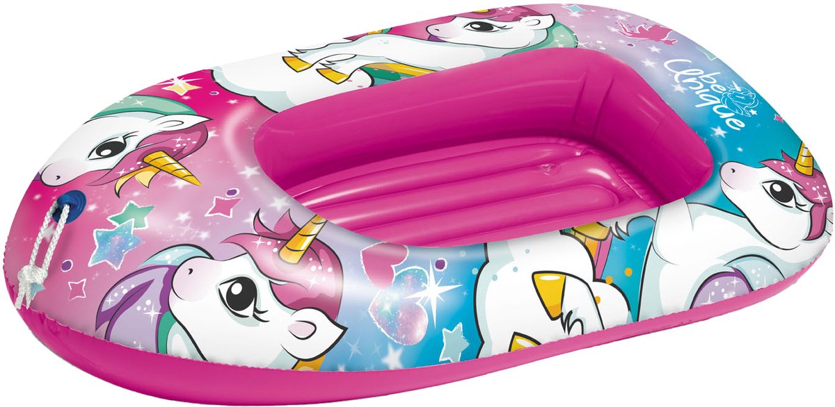 Mondo opblaasboot eenhoorn - unicorn boot voor kinderen 112 cm vinyl.