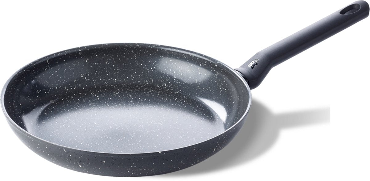 Bk universe koekenpan 28cm - pfas-vrije antikleeflaag - koekenpan inductie - keramische koekenpan - ovenbestendig tot 160°c - koudgreep - zwart graniet