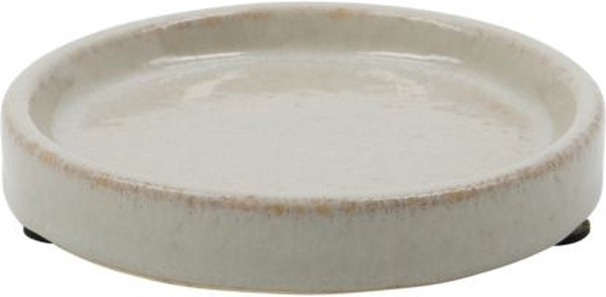 Meraki zeepschaal datura rond grijs 12cm