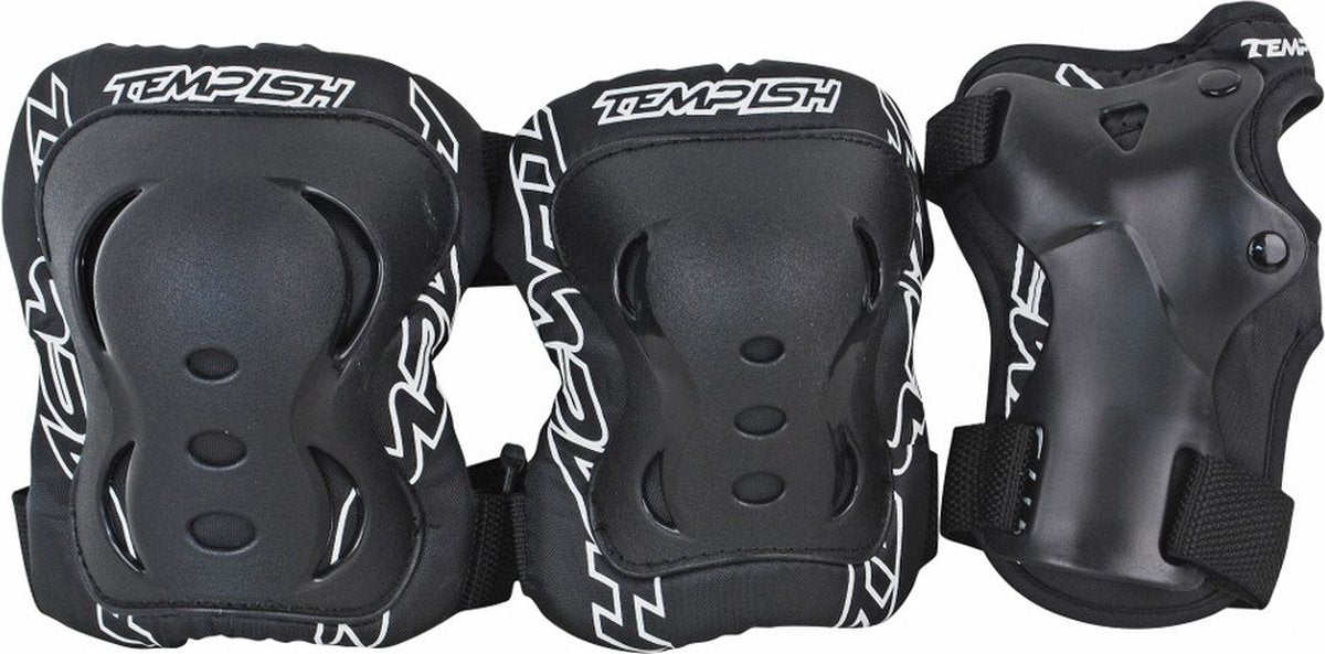 Tempish - fid - skatebescherming - 3-pack - volwassenen - zwart - xl