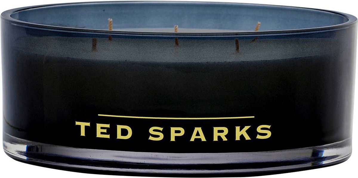 Ted sparks - geurkaars balthazar - 50 branduren - 6 lonten - luxe verpakking - wild rose jasmin - romantische zoete geur