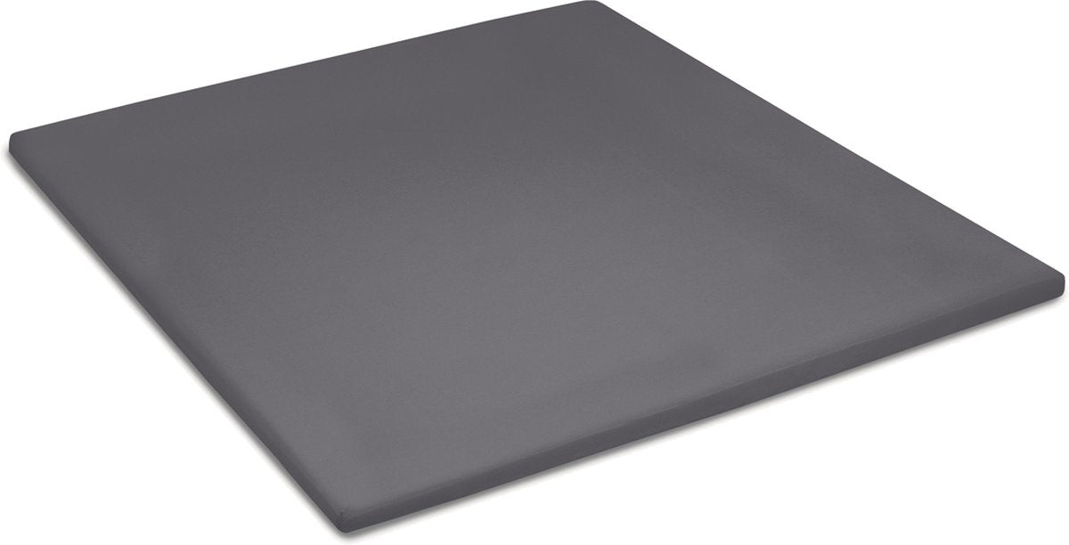 Cinderella single-split topper jersey 200 x 200 210cm (96) anthracite (tot 15cm)