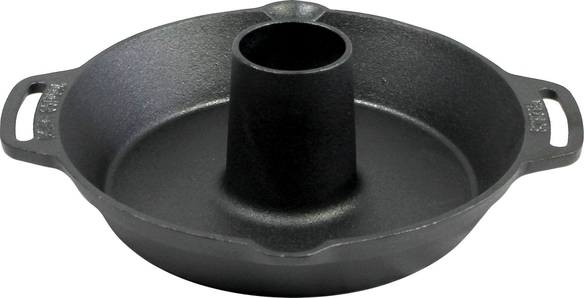 Valhal outdoor gietijzeren chicken sitter, gevogeltepan - gietijzer - met handvatten - vh28cs