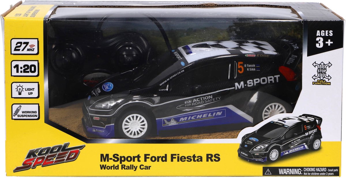 Koolspeed ford - radiografisch bestuurbare auto 120 - m-sport fiesta rs wrc