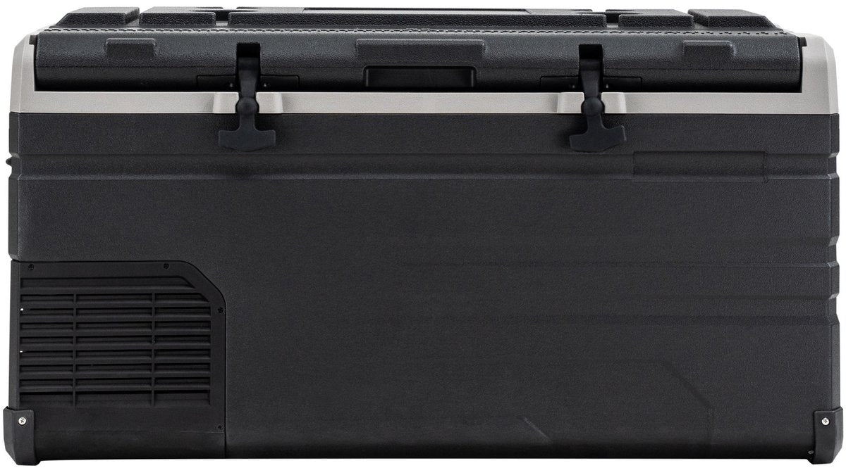 Steamy -e single zone elektrische compressor koelbox - single zone - 77 liter - 12v en 230v - voor auto en camping - zwart