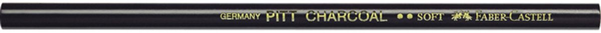 Faber-castell houtskool potlood - pitt monochrome - zacht - fc-117403