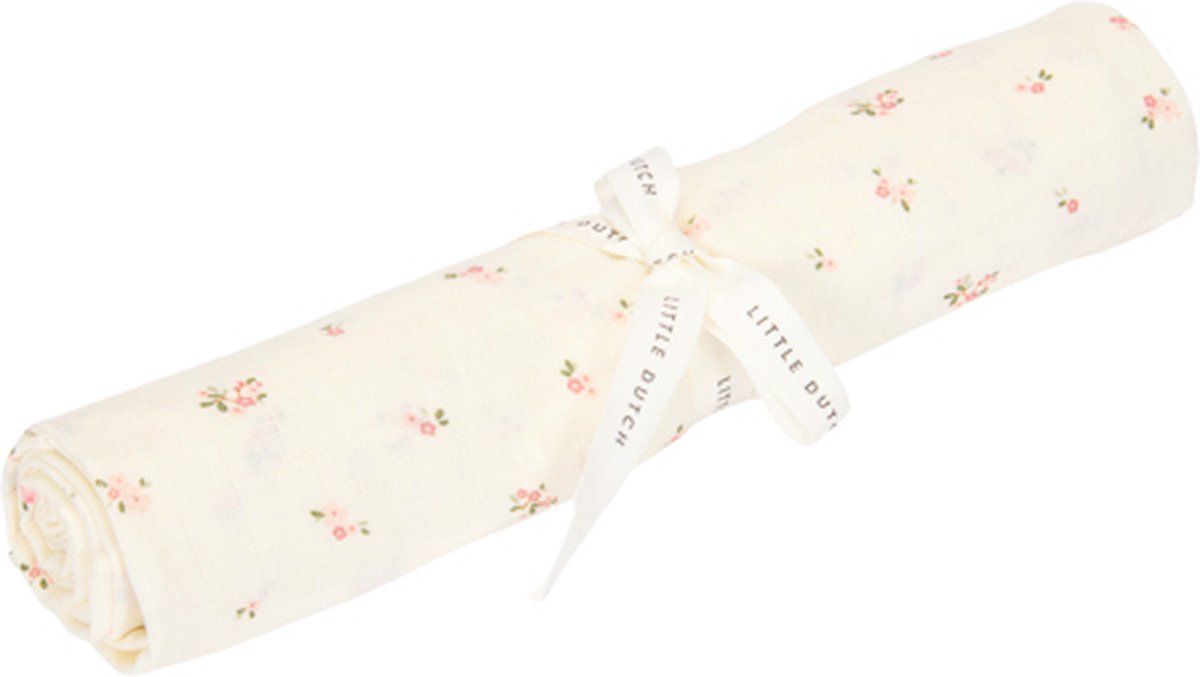 Little dutch swaddle - wit - maat 120 cm - fairy garden - fairy blossom