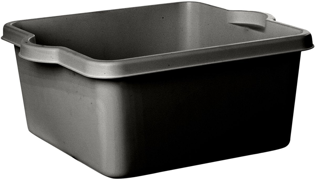 Merkloos sans marque afwasbak vierkant 10 liter wit 380x334x160mm