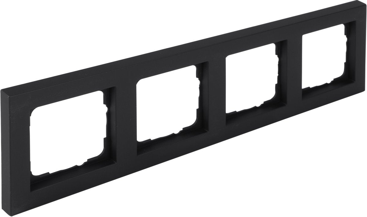 Q-link s-line afdekraam 4-voudig - zwart