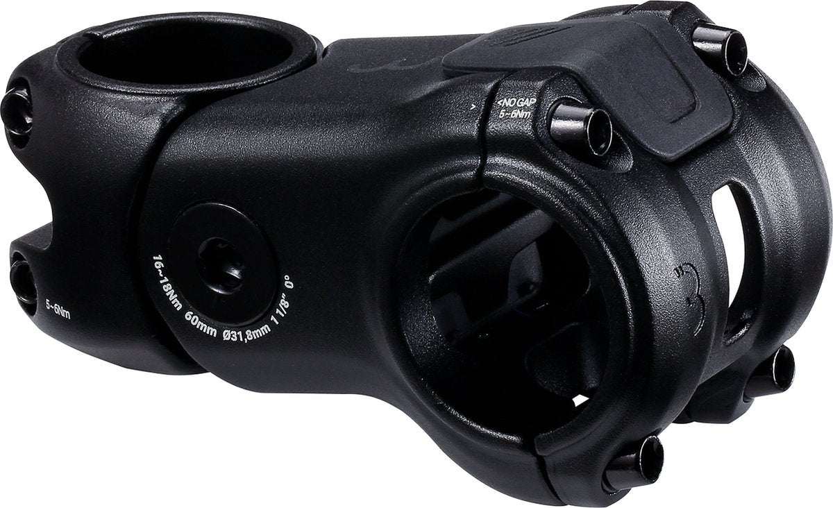 Bbb cycling actionstem - verende stuurpen racefiets, gravelbike e-bike - 31.8mm - verstelbaar 0° tot +3,5° - hoge schokabsorptie - verschillende rijposities - lengte: 70mm - bhs-52