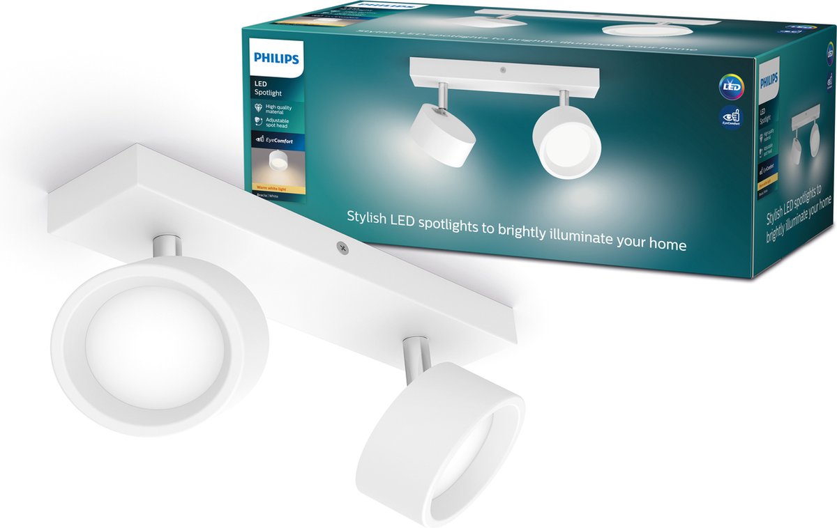 Philips led philips bracia bar wit 27k 2x5.5w 27k