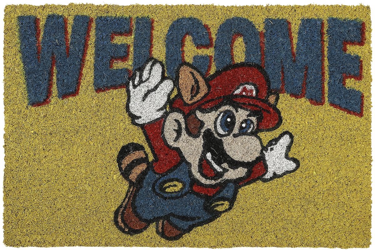 Super mario welcome unisex deurmat - meerkleurig - standard