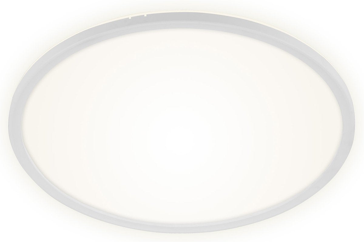 Briloner slim - led plafonniére - plafondlamp dimbaar - plafondlamp met achtergrondverlichting - incl. afstandsbediening - 22 watt - 3000 lumen - wit