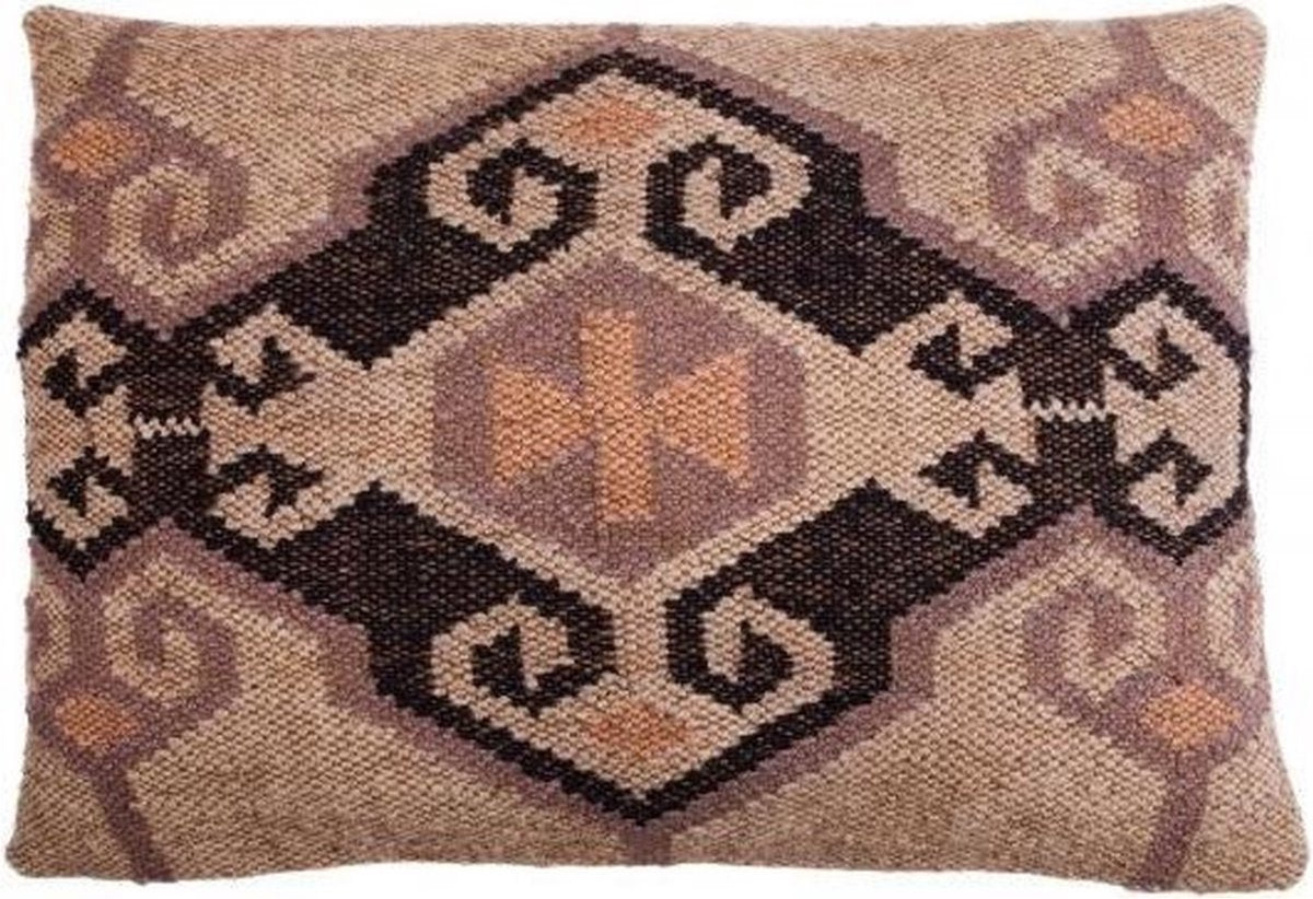 Lex max hondenkussen kelim crown 100 x 70 cm bruin