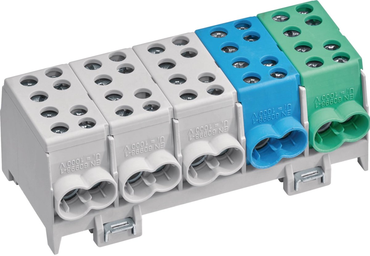 Hager kh45a kh45a 5p meer kleuren aansluitblok klem 5-polig 100 a 1 stuk(s)