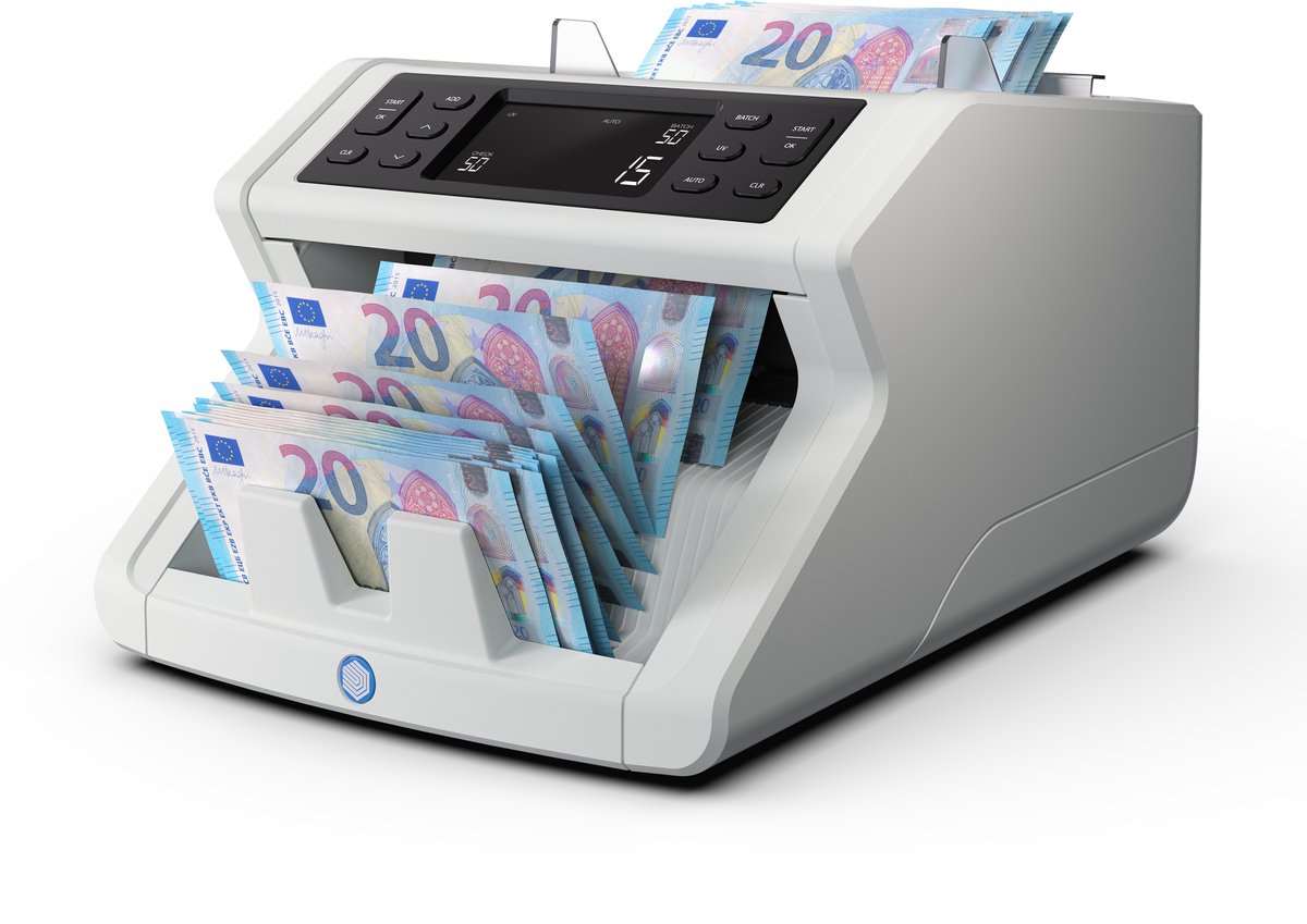 Safescan 2210 - biljettelmachine - automatische valuta herkenning - snel tellen - valsgeldcontrole