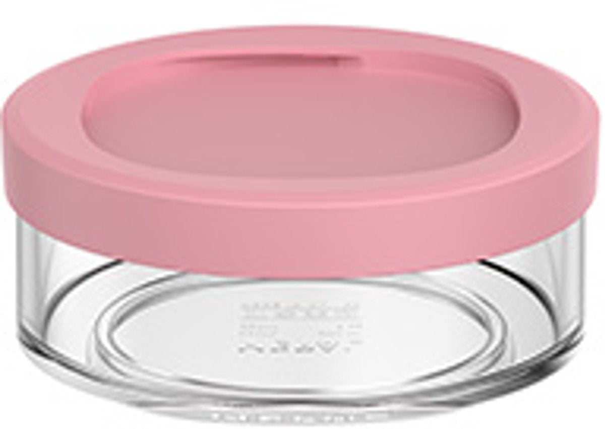 Mepal lunchpot compartiment ellipse - 200 ml - extra compartimenten voor lunchpot 500 ml - yoghurtbeker en muesli beker to go - vaatwasserbestendig - vivid mauve