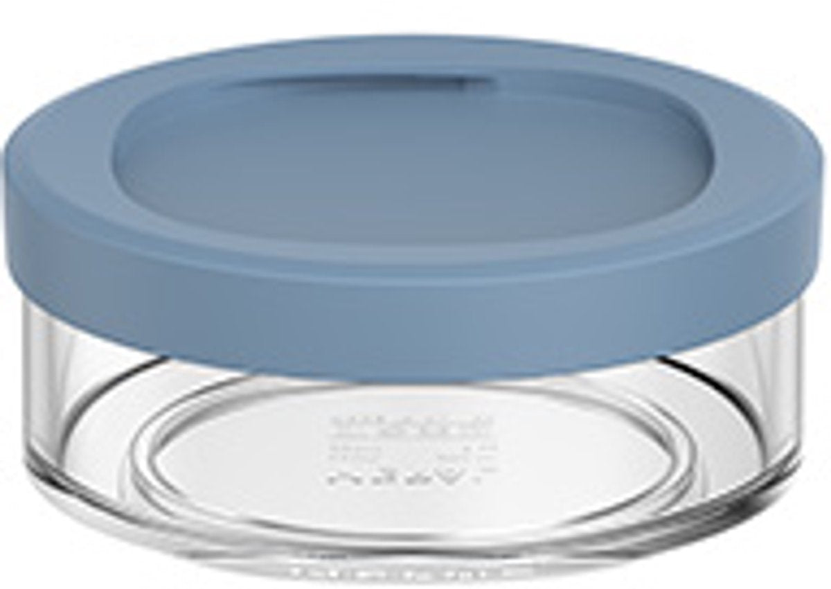 Mepal lunchpot compartiment ellipse - 200 ml - extra compartimenten voor lunchpot 500 ml - yoghurtbeker en muesli beker to go - vaatwasserbestendig - nordic blue
