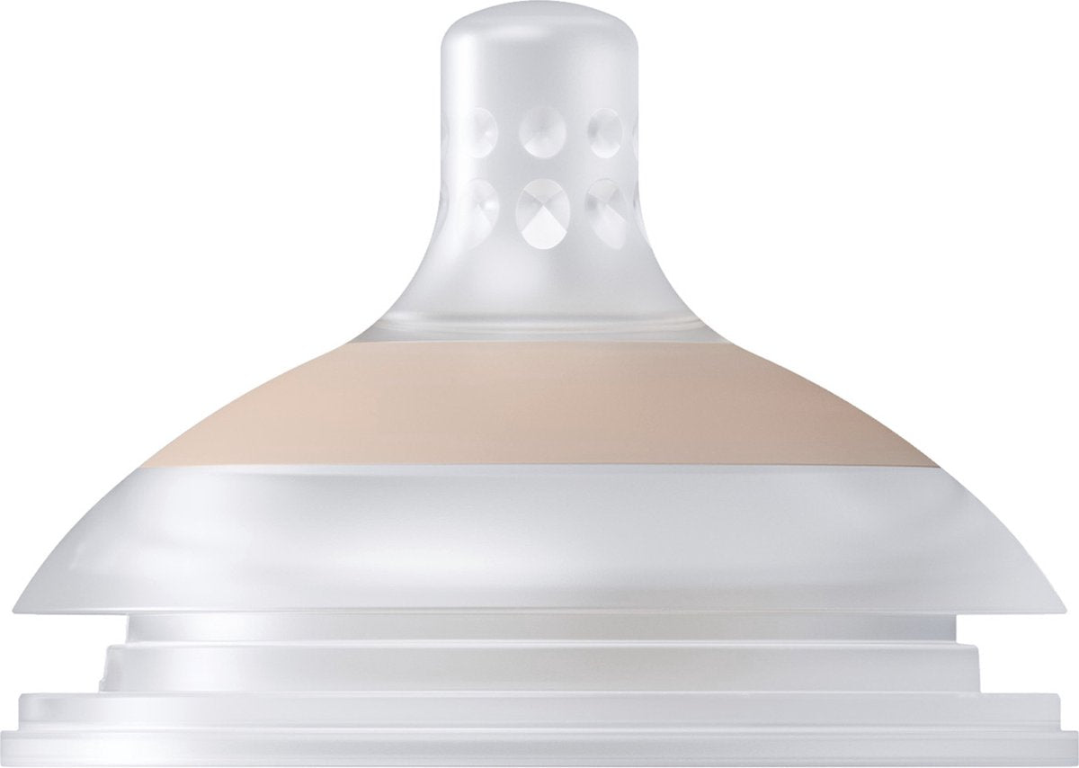 Difrax lovi mammafeel dynamische flessenspeen - 3+ maanden - slow - 1 stuk