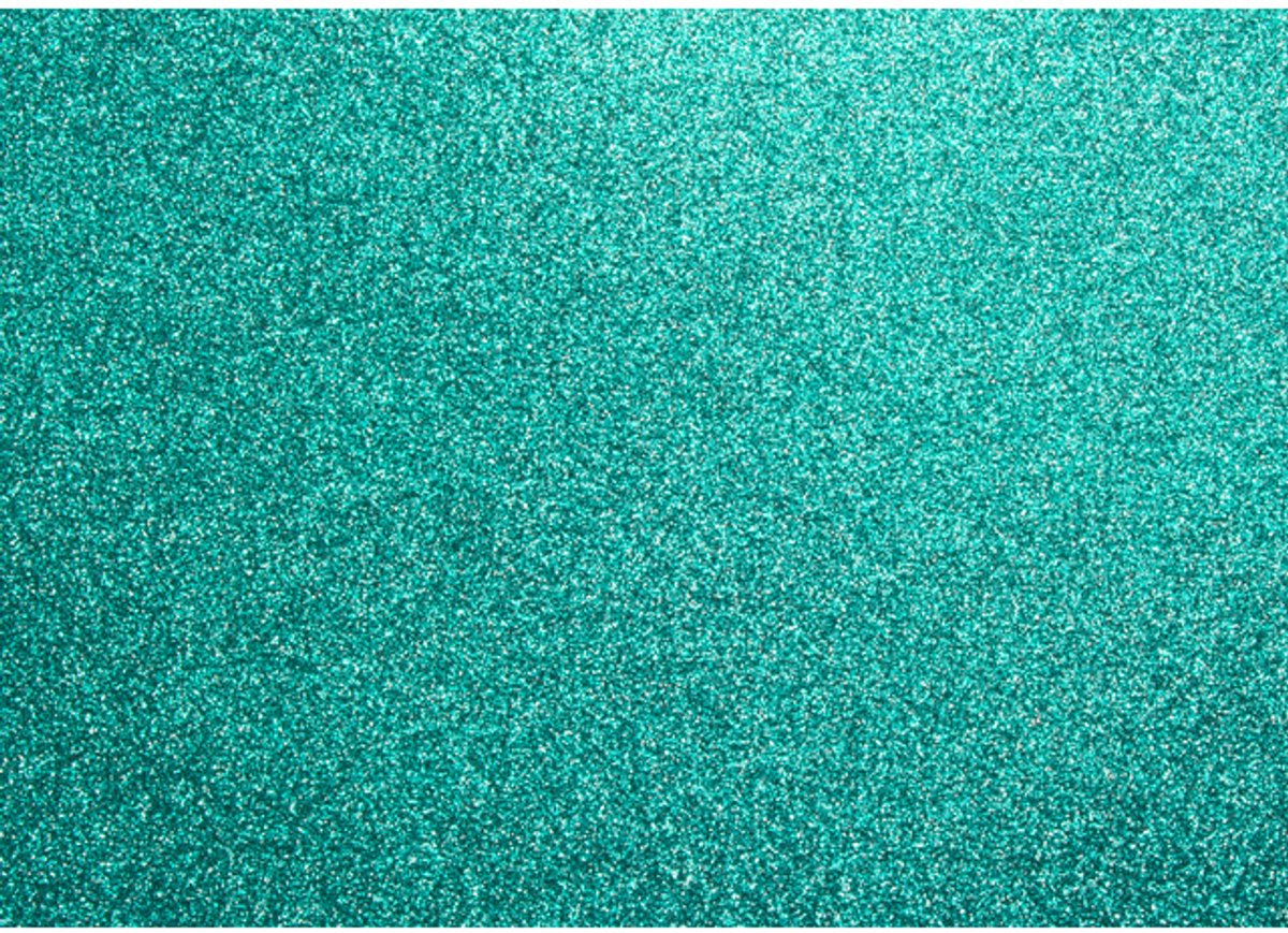 Kangaro glitterkarton - turquois - 50x70cm - pak ã 10 vel - k-0060k21