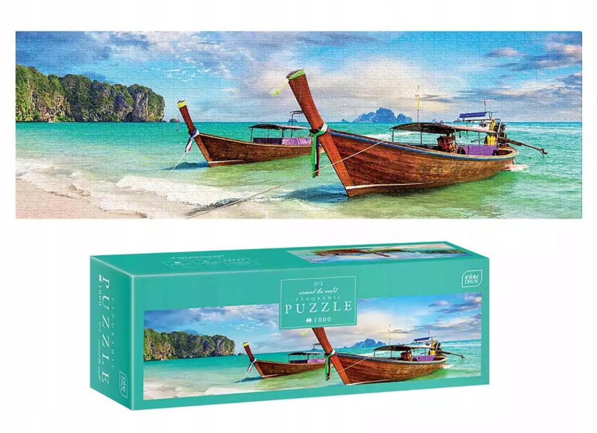 Geronimo games puzzle - interdruk panorama puzzle 1000 studies - around the world - interdruk -