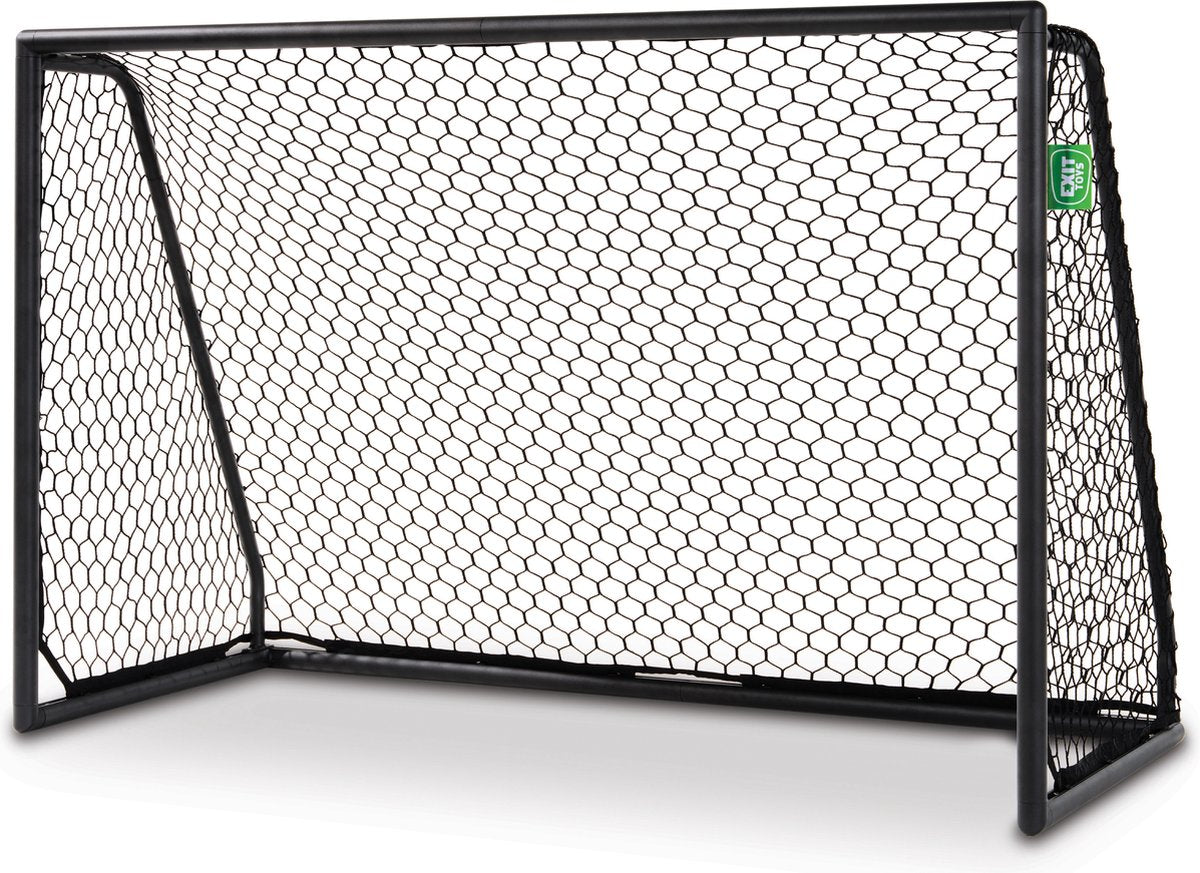 Exit toys exit scala aluminium voetbaldoel 180x120cm - weerbestendig - voetbal goal - voor kinderen - tuin - zwart