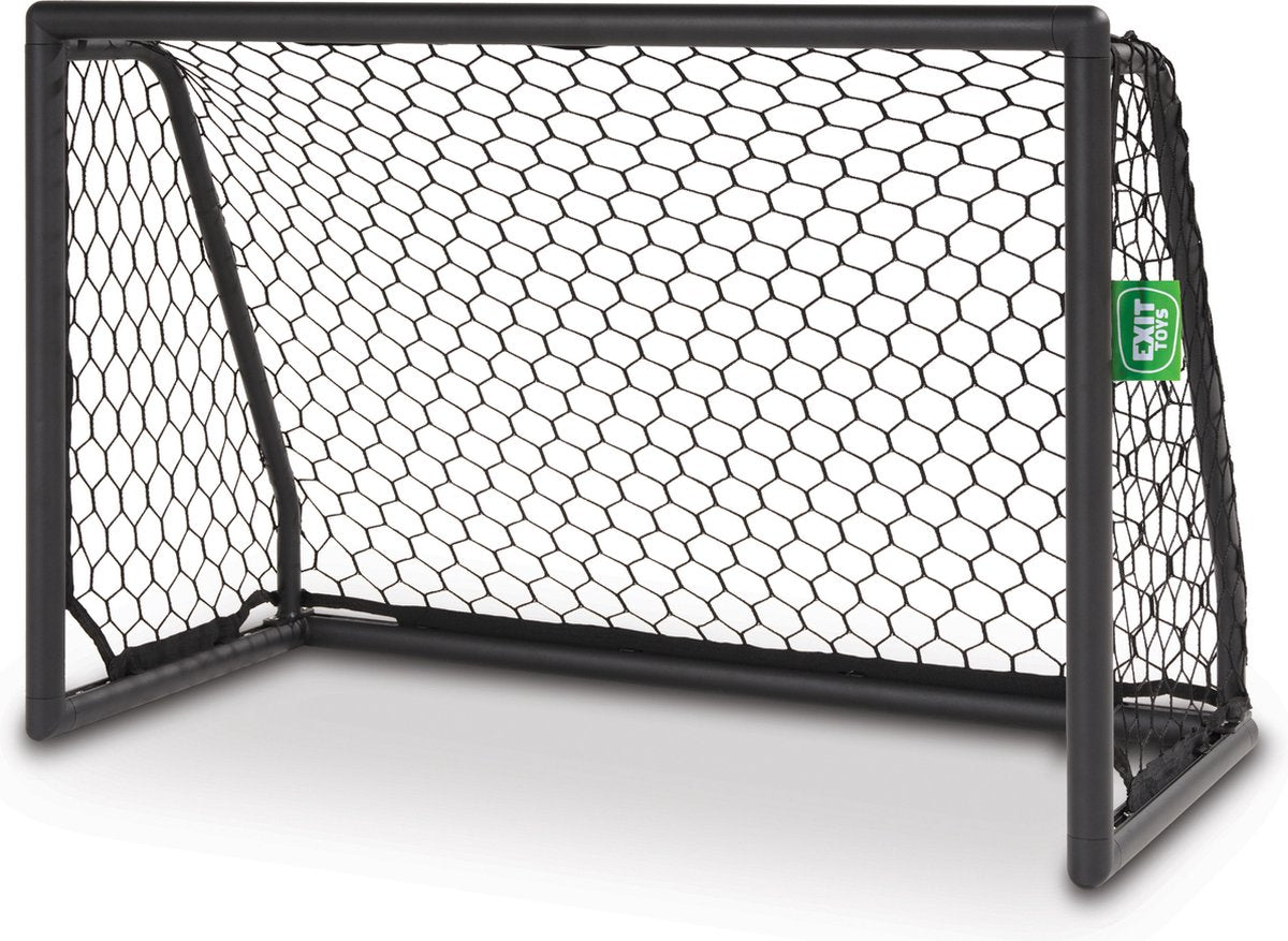 Exit toys exit scala aluminium voetbaldoel 120x80cm - weerbestendig - voetbal goal - voor kinderen - tuin - zwart