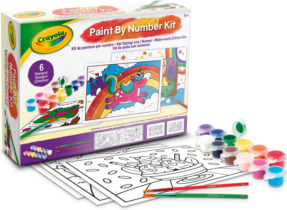 Crayola - hobbypakket - schilderen op nummer - knutselset voor kinderen