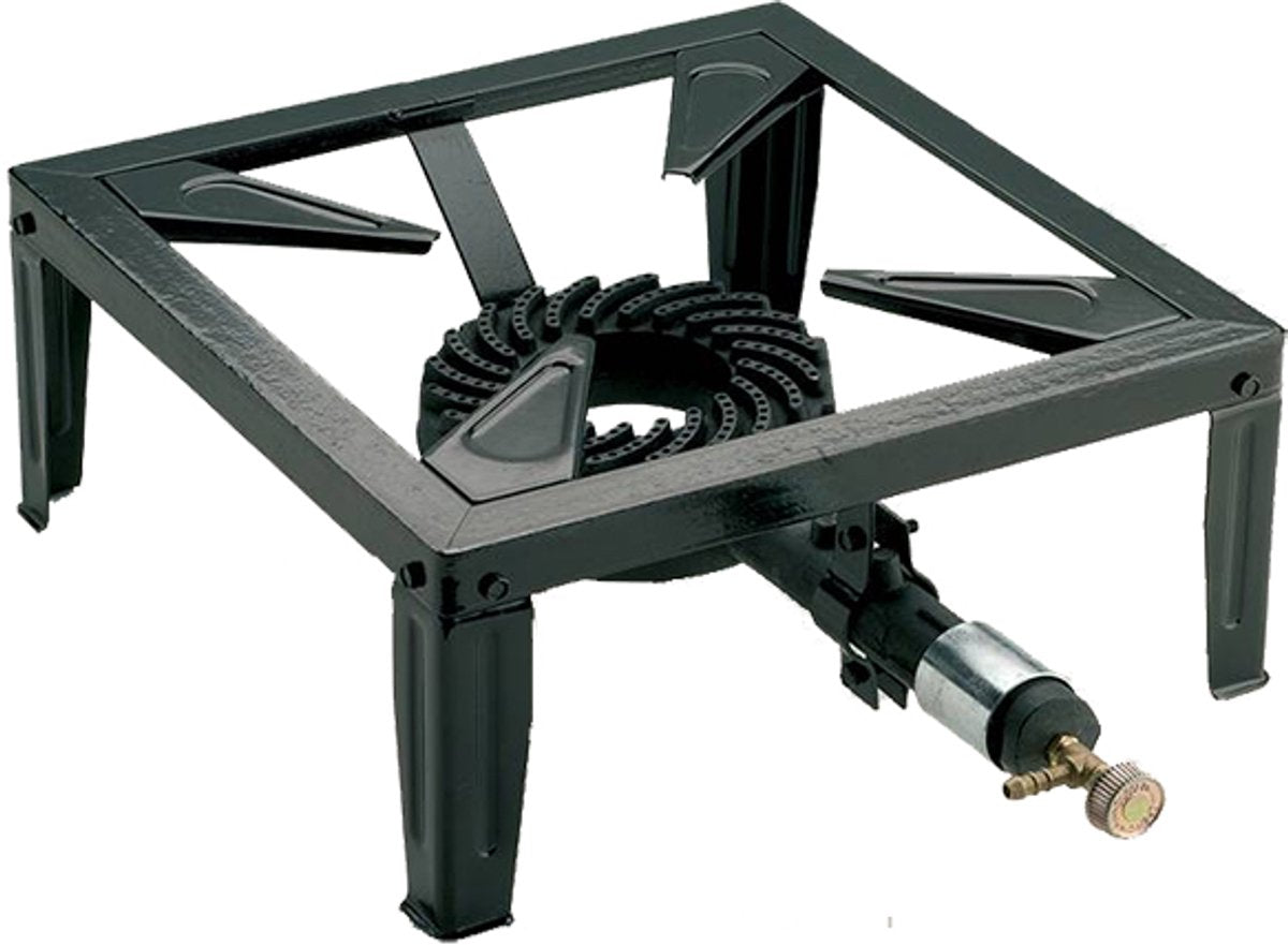 Kemper 1 pit camping gasstel gasbrander wokbrander | 7,5 kw | 37cm | 4 voets