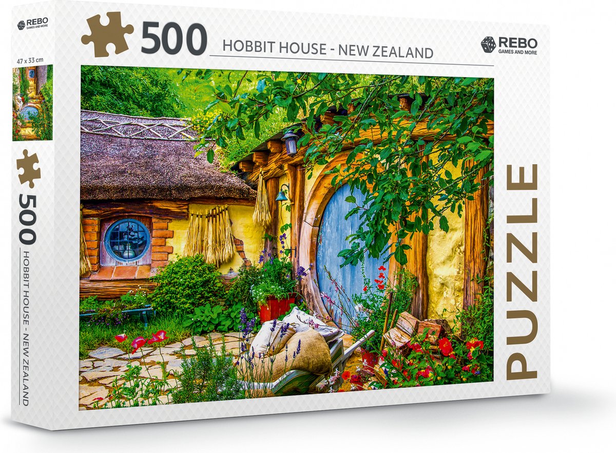 Rebo productions legpuzzel hobbit house - 500 stukjes - vanaf 6 jaar