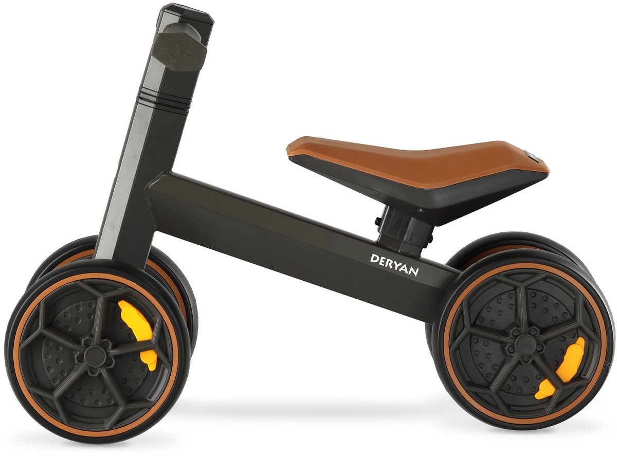 Deryan dex luxe loopfiets - zwart