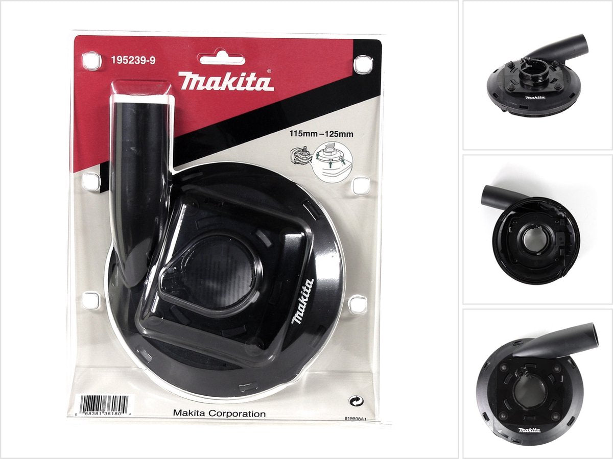 Makita 195239-9 127147-6 afzuigkap komschijf voor ga5021cf01 ga5021cfy1 - 115 125mm
