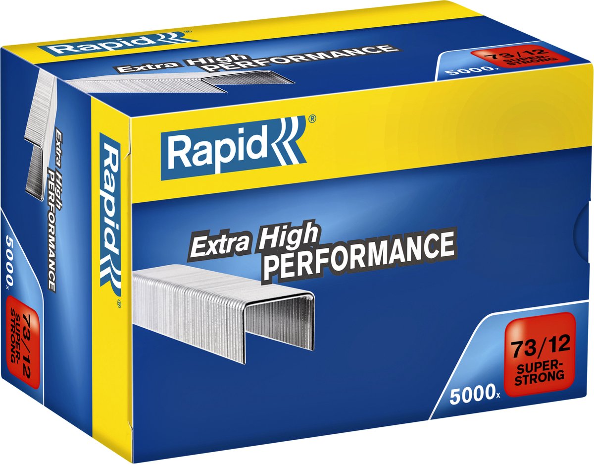 Rapid super sterke nieten type 73 - gegalvaniseerd - 12 mm - 5000 stuks