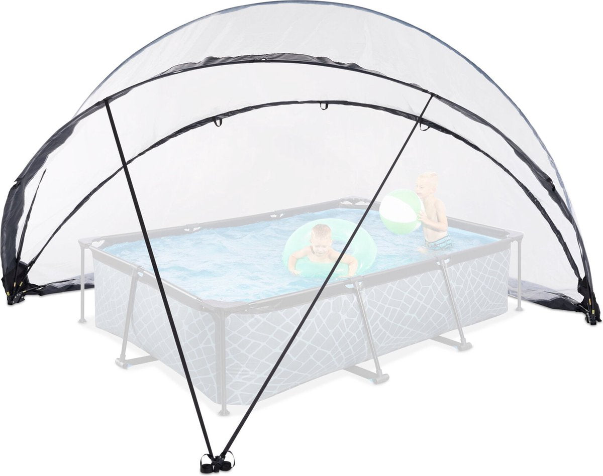 Exit toys exit zwembad overkapping eco ø460cm - zwembad dome - universeel - zwembad accessoire - weerbestendig