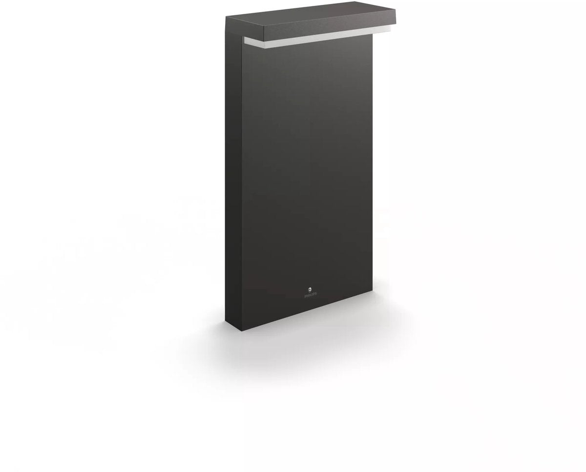 Philips led philips bustan sokkellamp - ultra efficient - antraciet - 3,8w