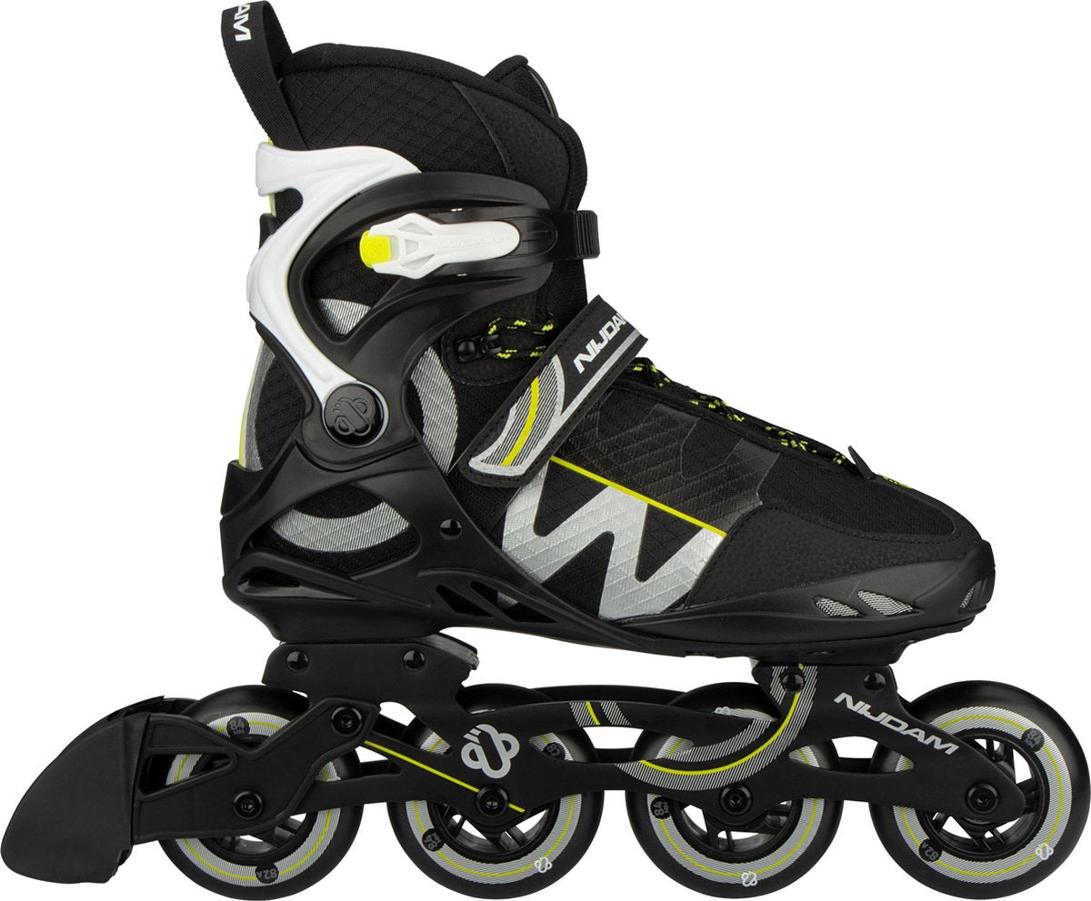 Nijdam skeelers - volwassenen - circle rayzor - alu frame - zwart - maat 43