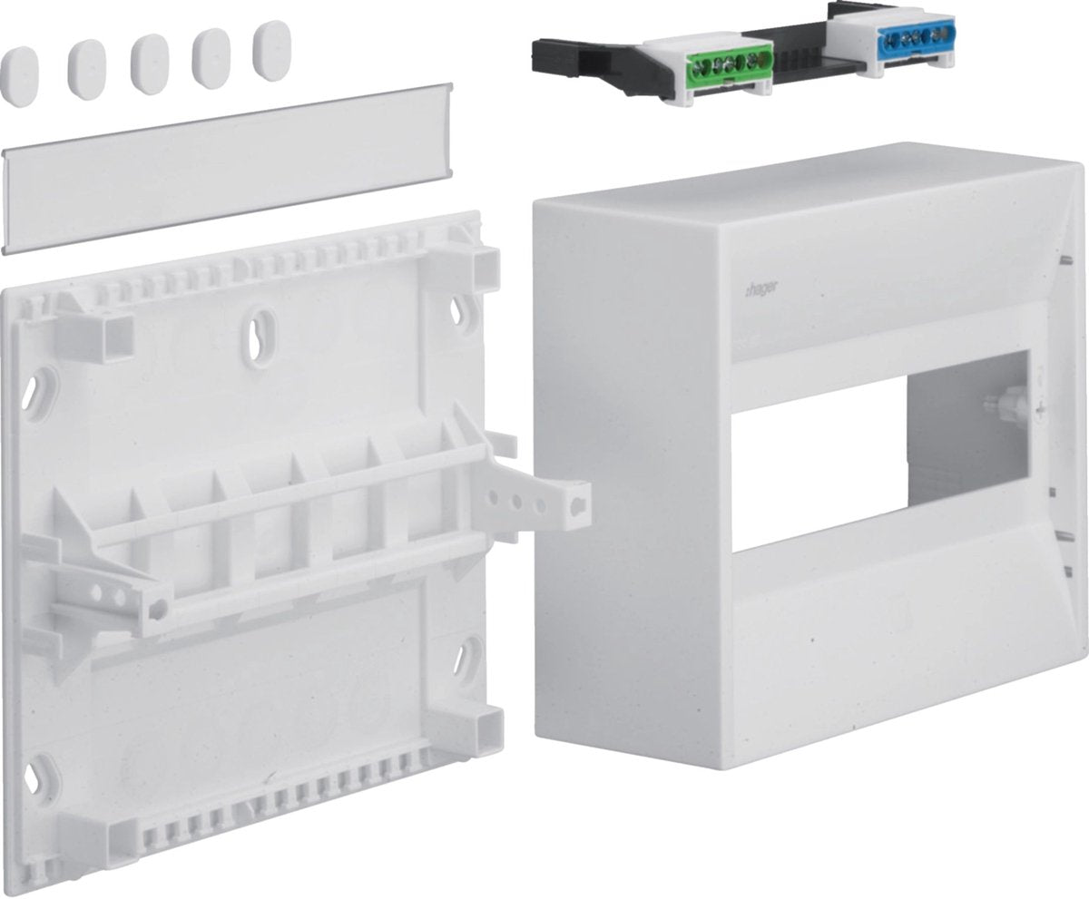 Hager gd110n gd110n kleine verdeelkast opbouw (op product), opbouw (op muur) inhoud: 1 stuk(s)
