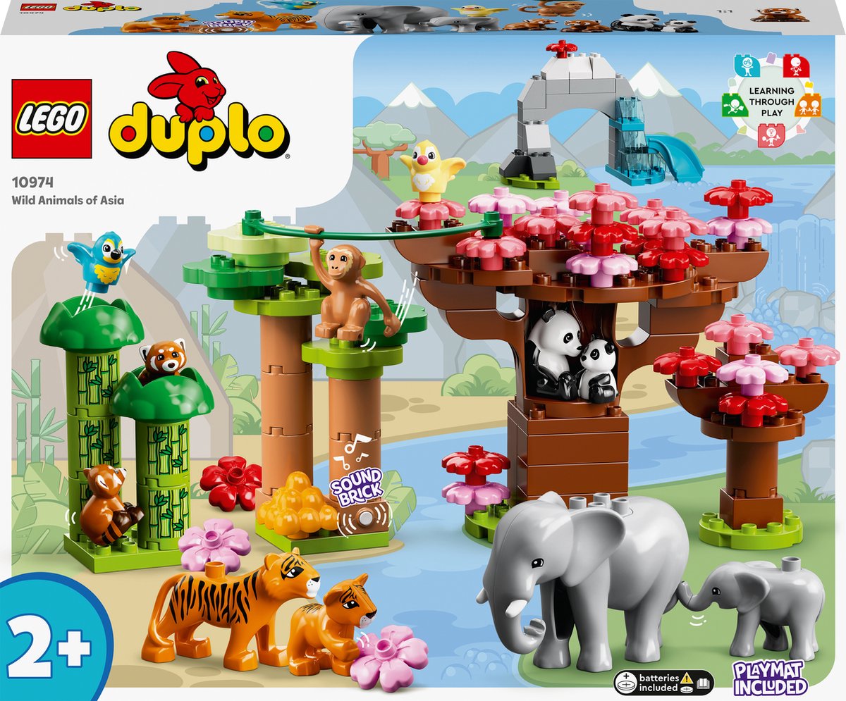 Lego duplo wilde dieren van azië - 10974