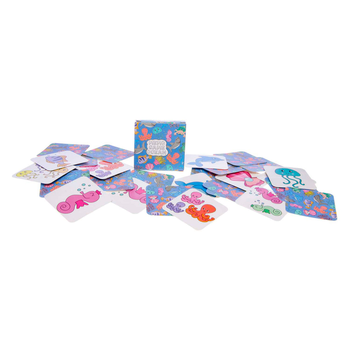 Duckiez mini memospel zeedieren, 28 kaarten