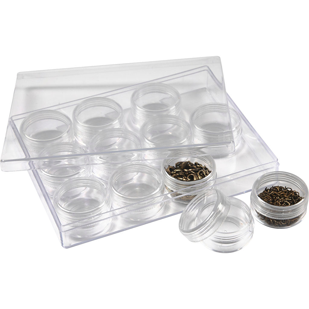 Http: www.cchobby.nl opslagdoos-met-potjes-h-20-mm-d-35-mm-10-ml-12-stuk-1-set