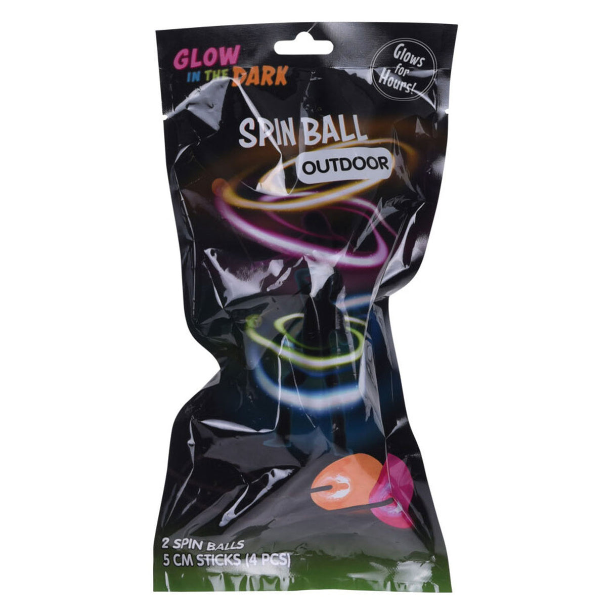 Glow in the dark stuntbal aan koord